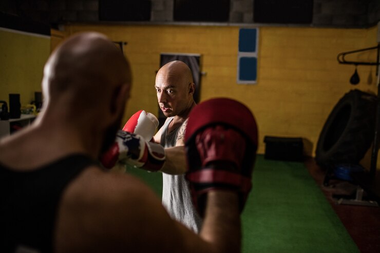 Boxing bout at MomentumSport Spring Tournament