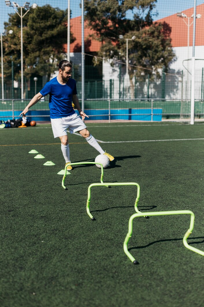 Football training and pitch conditioning